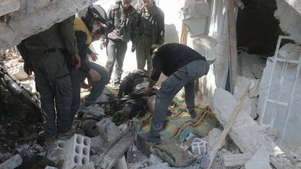 Air Raids in Syria (Twitter)