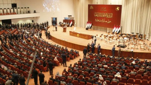 A picture taken on September 3, 2018 shows a general view of the Iraqi parliament during a meeting in the capital Baghdad. (AFP/File)