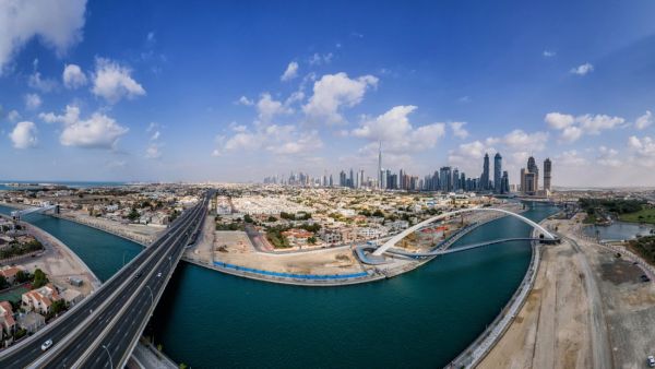 Dubai Canal Bridge. (Instagram Photo)