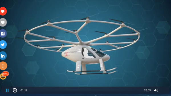 The autonomous air taxi. (video/KhaleejTimes) 