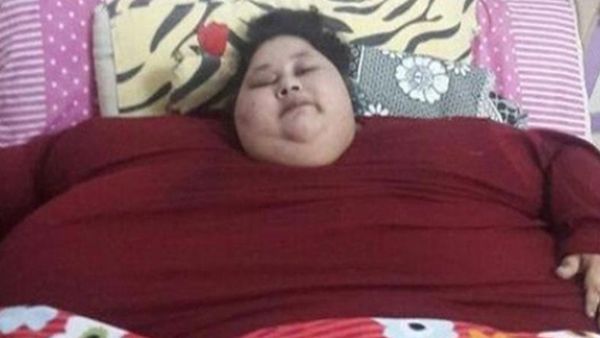 Eman Ahmed Abd El Aty, an Egyptian believed to be the world’s heaviest woman, aged 36 and weighing around 500 kilograms. (File photo)