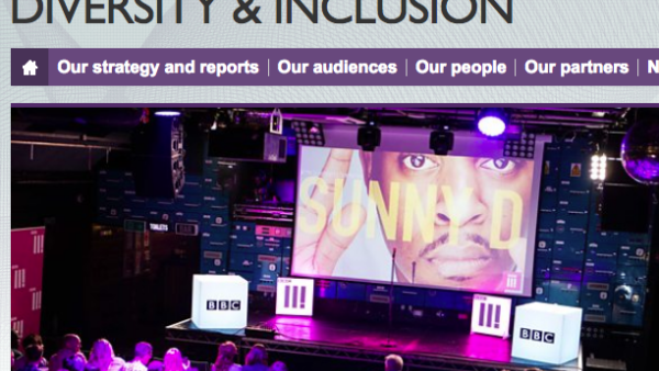 Diversity & Inclusion Policy - BBC News (Screenshot)