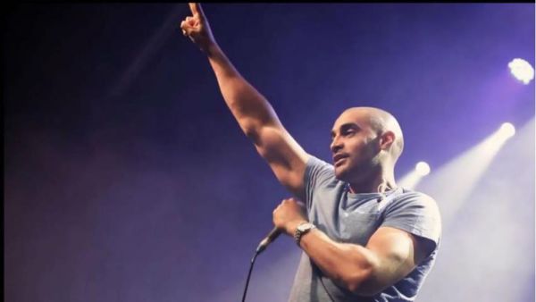 Lowkey, a rapper, putting on a music gig. (Facebook)