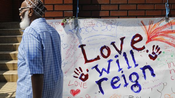 Ten people were injured in the attack, which took place early Monday near Finsbury Park mosque, north London. (AFP)