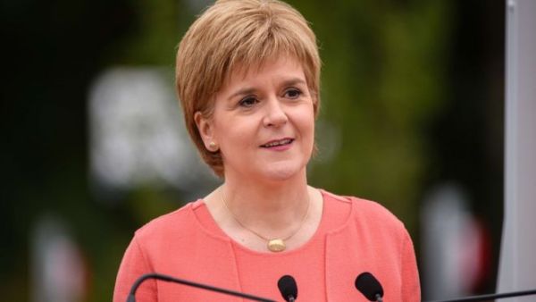 Leader of the Scottish National Party (SNP) and Scotland’s First Minister Nicola Sturgeon. (AFP/File)