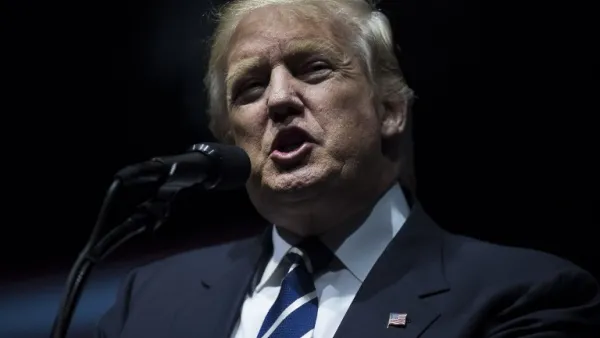 Trump has made millions of dollars from his deals with Saudi Arabia, which included leasing an apartment to former al-Qaeda boss Osama bin Laden’s half-brother. (AFP/Drew Angerer)

