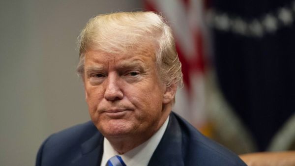 US President Donald Trump speaks to the press on September 5, 2018. (NICHOLAS KAMM / AFP)