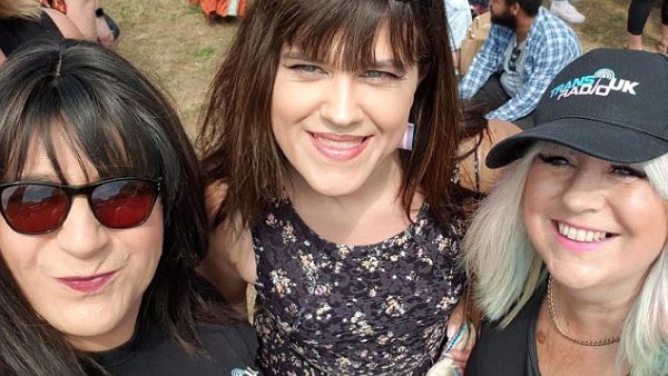 Lucy (left) has officiated men's amateur football matches for many years. (Twitter)