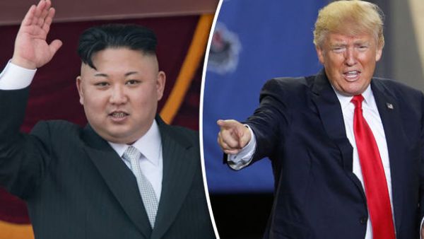 US President Donald Trump, (R), and North Korean leader Kim Jong-Un (L). (AFP/File)
