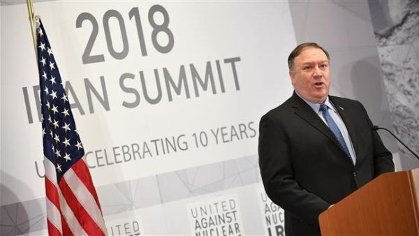 US Secretary of State Mike Pompeo speaks at an anti-Iran summit in New York on September 25, 2018. (AFP/Photo)