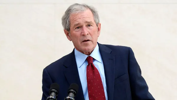 US President Donald Trump is attacking former President George W. Bush over his decision to launch a bloody war against Iraq. (AFP/ File Photo)