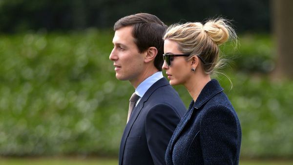 This file photo taken on March 3, 2017 shows Senior Advisor to the President, Jared Kushner (L), walking with his wife Ivanka Trump to board Marine One at the White House in Washington, DC. (AFP/Mandel Ngan)