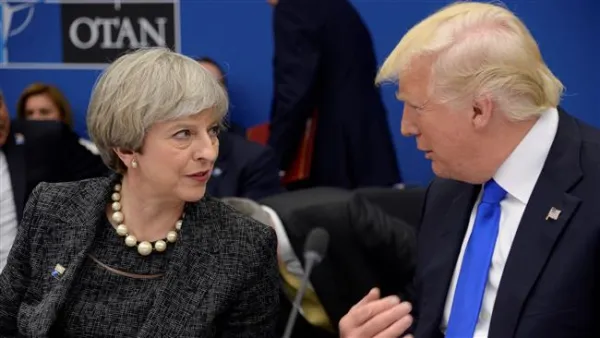 US President Donald Trump and British Prime Minister May have recently discussed the Russian diplomatic expulsion during a phone call. (AFP/ File Photo)