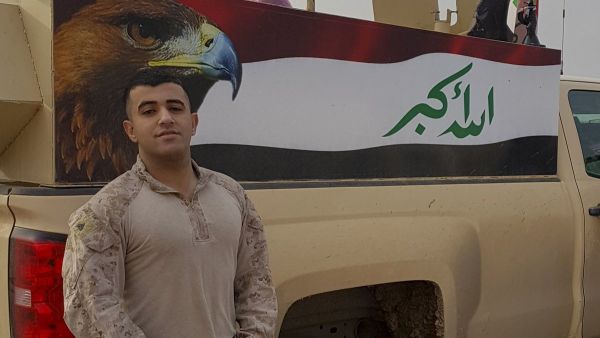 As a teenager, Ali J. Mohammed rebuilt his life in the US after fleeing Iraq, and now serves in the Marines. (Twitter)