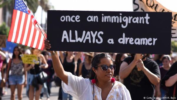 People known as 'Dreamers' protest urging Congress to stand against President Donald Trump's effort to end a program that protects certain young immigrants.(AFP/ File Photo)