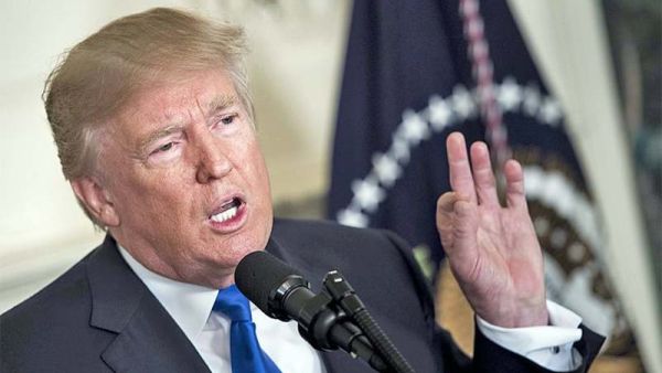 US President Donald Trump speaks about the Iran deal from the Diplomatic Reception room of the White House. (AFP/ File Photo)
