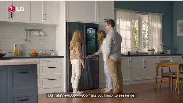 InstaView Door-in-Door™ has a sleek glass panel that illuminates the interior when the panel is knocked on twice, enabling users to see what’s inside.