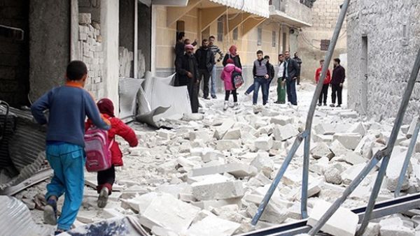 The high intensity explosive has been deemed illegal in civilian areas under international law, but the vacuum bomb has also shown up in Afghanistan, by US forces, and in Chechnya, by Russians. (AFP/File)