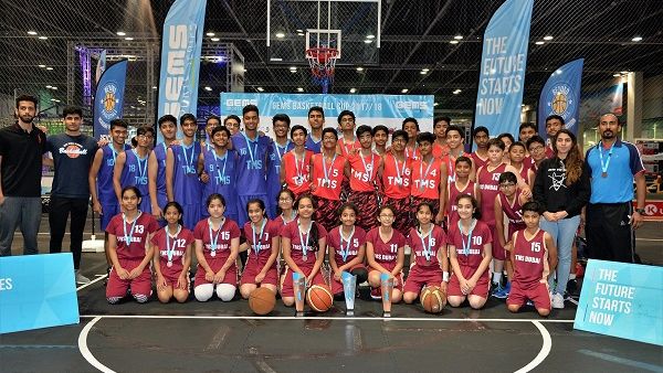 Winners at the 1st GEMS Basketball Cup.