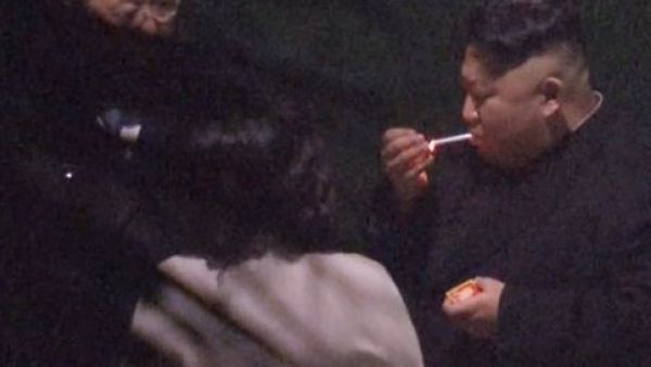Kim Jong-un Smoke Cigarette as He Arrives in Vietnam for Talks With Trump  (Twitter)