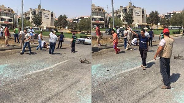 Twitter users posted pictures taken with their phones at the scene of the blast. (Twitter)