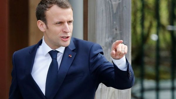 French President Emmanuel Macron faces his first test from the trade unions. (AFP/File Photo)	