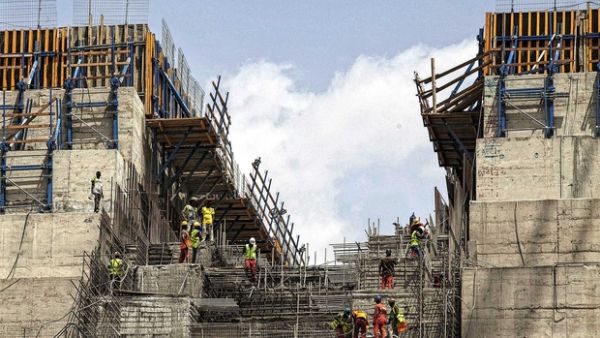 Ethiopia has been constructing the Rennaissance Dam since 2011 over the Blue Nile, one of Egypt’s major sources of freshwater, and is expected to be completed within the coming period. (AFP/File)