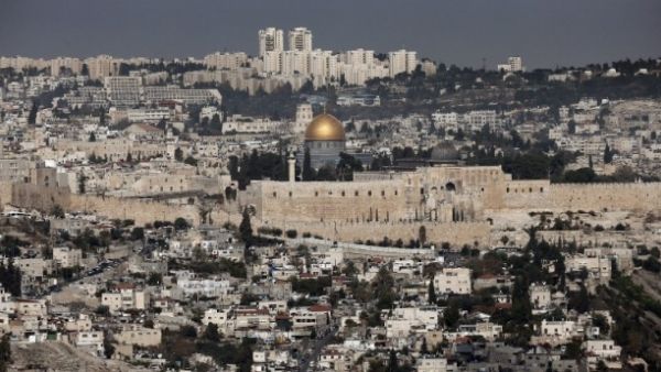 An aerial view of modern-day Jerusalem (AFP)