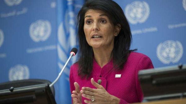 سفيرة أمريكا لدى الأمم المتحدة، نيكي هيلي