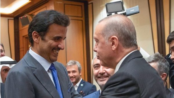 شارك أمير قطر في مراسم تنصيب أردوغان رئيسا لتركيا 