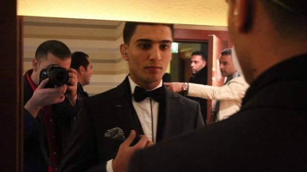 Assaf before going on stage at his Grand Park Hotel concert in Ramallah. (Image: Facebook)