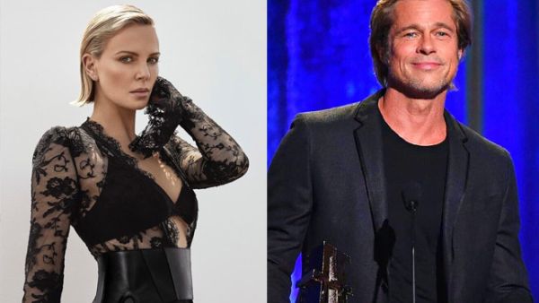 They were introduced to each other by her ex-fiance Sean Penn. (Source: bradpittofficial , charlizeafrica / Instagram )