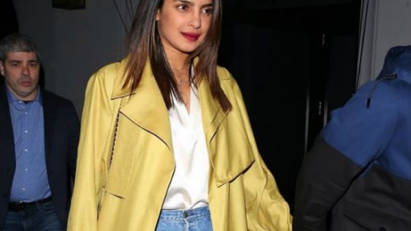 Priyanka Chopra was spotted in Los Angeles last week wearing a mustard yellow trench coat by Dubai-based modest wear brand Bouguessa.