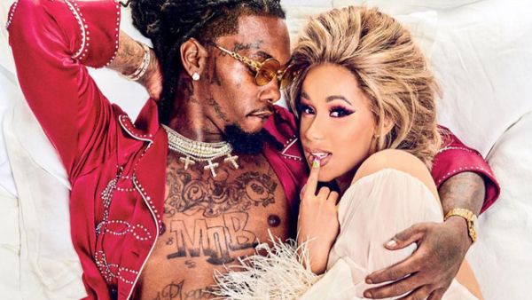 The popular musical artist was decked out in red (Source: iamcardib / Instagram) 