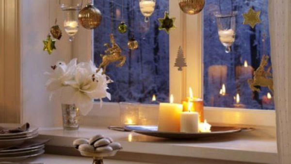 النوافذ في عيد الكريسماس النوافذ في عيد الكريسماس