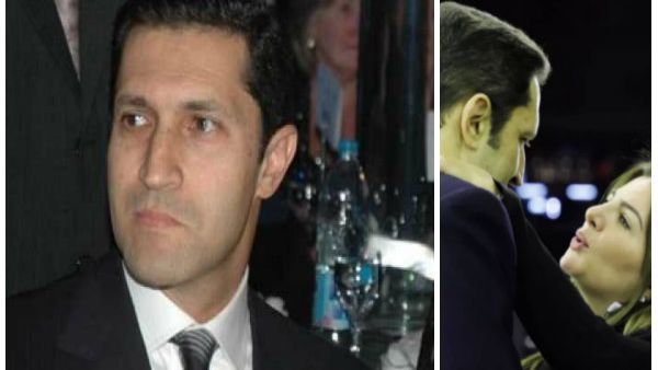 علاء مبارك مع ابنة الصحفي ابراهيم سعدة