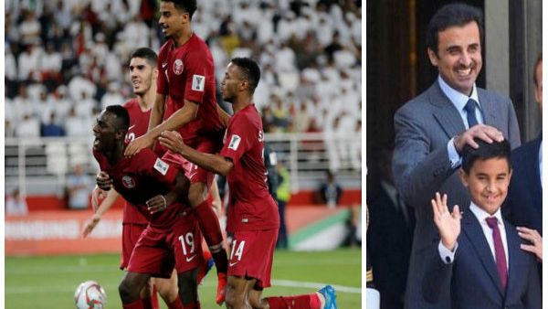 أمير قطر ونجله حمد