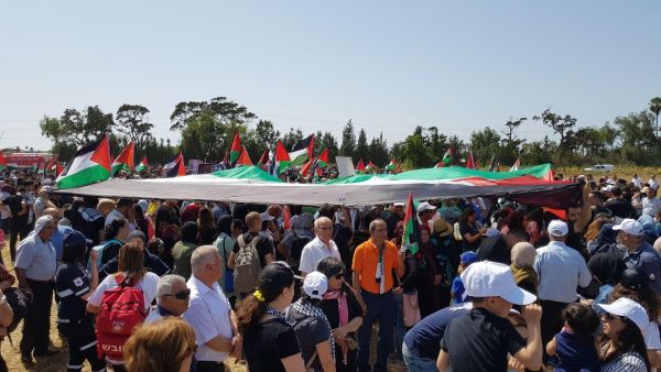 آلاف فلسطيني الداخل المحتل يشاركون بمسيرة العودة