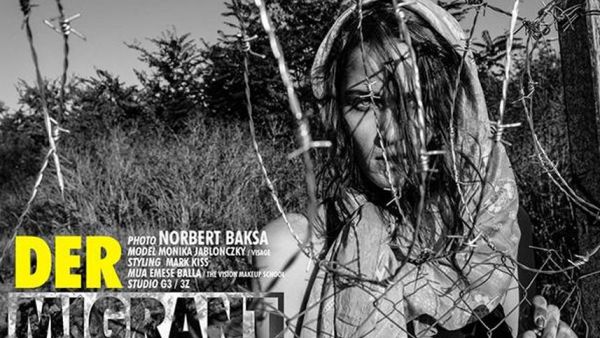 Fashion photographer Norbert Baksa defended his move to shoot his models posed as migrants. (Twitter/Norbert Baksa Photography)