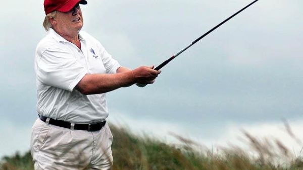 Donald Trump golfing. (AFP/ Andy Buchanan) Donald Trump golfing. (AFP/ Andy Buchanan)