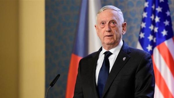 US Secretary of Defense James Mattis addresses a press conference on October 28, 2018 in Prague. (AFP photo)
