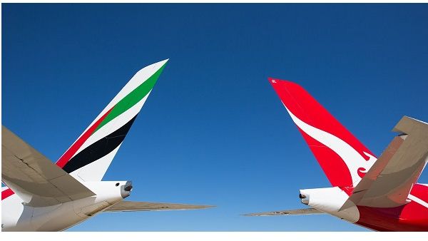 اتفاقيةصيانة الطائرات بين طيران الإمارات وكوانتاس تعزيز الشراكة التجارية الاستراتيجية القائمة بين الناقلتين، وتدشين التعاون بينهما في مجالي الصيانة والهندسة.