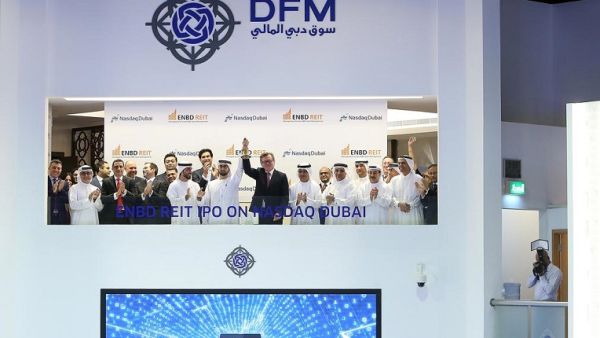 Hesham Abdulla Al Qassim, Vice Chairman and Managing Director of Emirates NBD, today rang the market-opening bell to celebrate the listing of the bond on Nasdaq Dubai. (Courtesy of Emirates NBD)