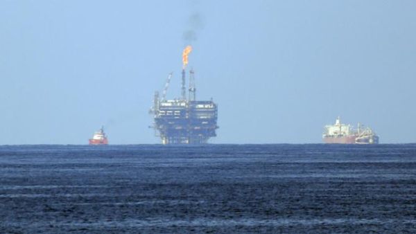 Eni's offshore oil terminal is seen off the Libyan coast. (AFP/File) Eni's offshore oil terminal is seen off the Libyan coast. (AFP/File)
