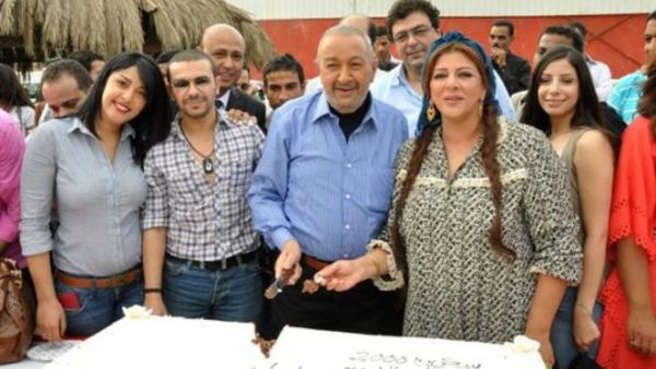 Nour El Sharif on set of drama