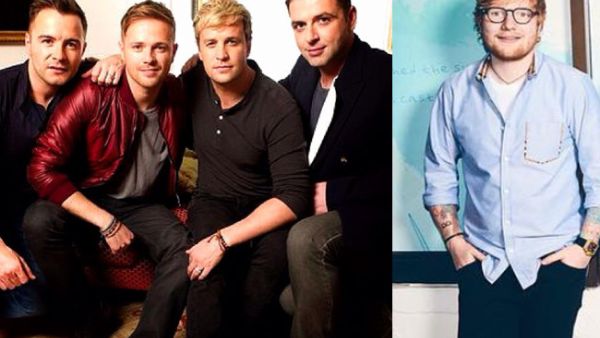 Ed Sheeran has secretly written Westlife's comeback single (Source: teddysphotos , westlife / Instagram ) 
