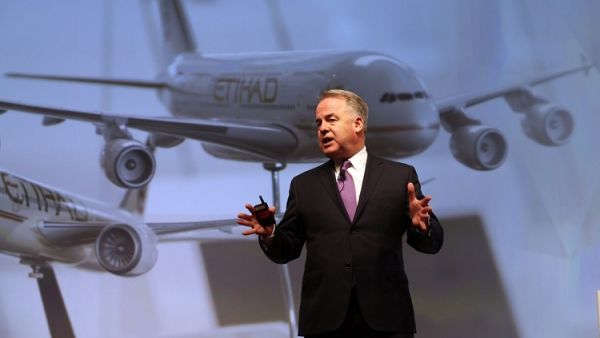 James Hogan, Etihad's current CEO, has been with the company for 10 years and will be leaving his role on July 1, 2017. (AFP/ Karim Sahib) James Hogan, Etihad's current CEO, has been with the company for 10 years and will be leaving his role on July 1, 2017. (AFP/ Karim Sahib)