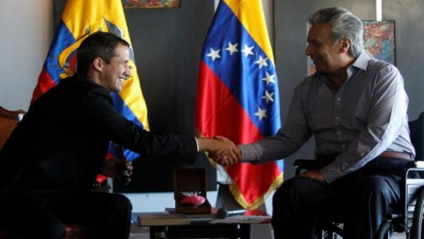 غوايدو يتلقى في الإكوادور دعم الرئيس مورينو