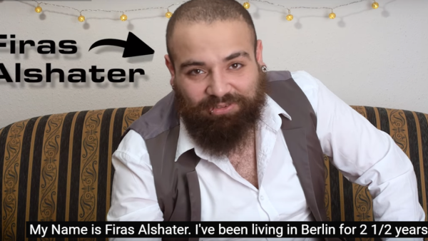 24-year-old Faris Alshater has become hugely popular on YouTube with his series of short, humorous videos showing Germany from the perspective of a Syrian refugee. (YouTube Screenshot)