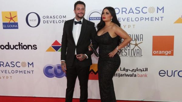أحمد الفيشاوي وزوجته ندى الكامل 